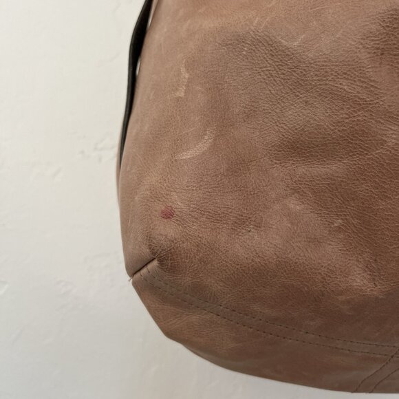 Rough & Tumble Borough Bag Womens Convertible Beige Brown Leather Crossbody - Picture 10 of 16